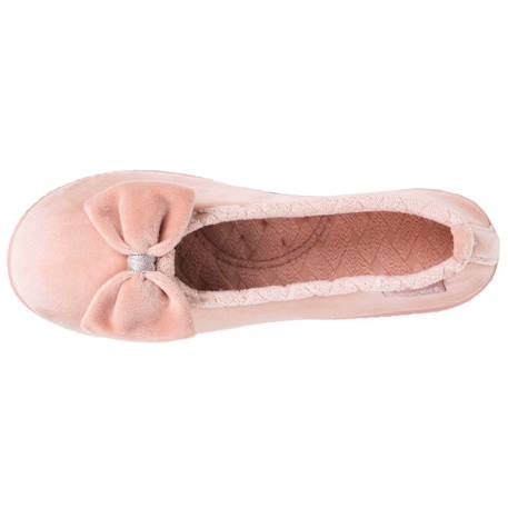Chaussons ballerines microvelours semelle ergonomique mousse à mémoire forme Blush+Marine+Noir 3 - vertbaudet enfant 