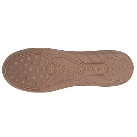 Chaussons ballerines en velours, semelle ultra confort, soutient votre voûte plantaire, mousse à mémoire de forme Camel 5 - vertbaudet enfant 