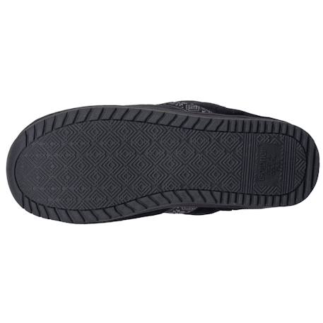 Chaussons mules microvelours mousse à mémoire forme talon 3,7 cm Noir+Rouge 5 - vertbaudet enfant 