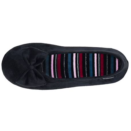 Chaussons ballerines suédine, semelle souple, mousse à mémoire forme Léopard beige+Marine+Noir 15 - vertbaudet enfant 
