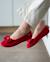 Chaussons ballerines microvelours semelle ultra souple mousse à mémoire forme Noir+Pois gris+Rouge 14 - vertbaudet enfant 