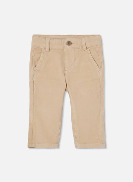 Pantalon garçon en velours côtelé fin Beige 2 - vertbaudet enfant 