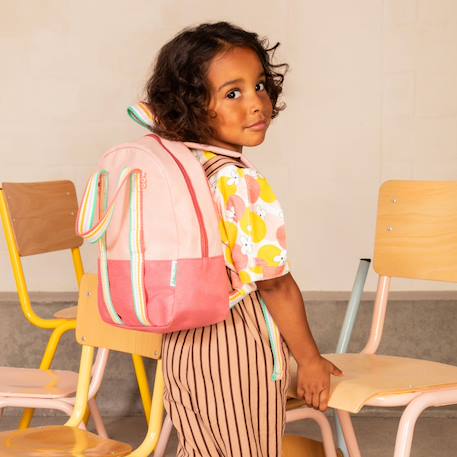Sac à dos beige ambre Rose, bleu, jaune 6 - vertbaudet enfant 
