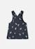 Robe fille chasuble imprimée fleurs Gris 3 - vertbaudet enfant 