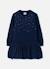 Robe fille en maille avec sequins Bleu 2 - vertbaudet enfant 