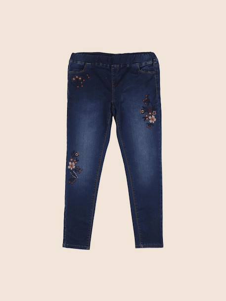 Jegging - 14 ans Bleu 1 - vertbaudet enfant 