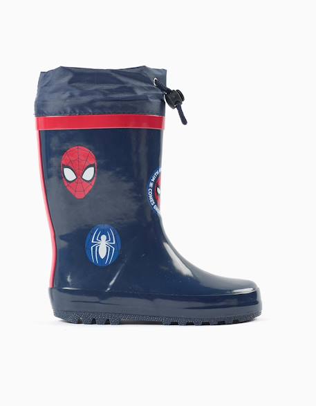 Bottes de pluie en caoutchouc avec imprimés spider-man Bleu foncé 1 - vertbaudet enfant 
