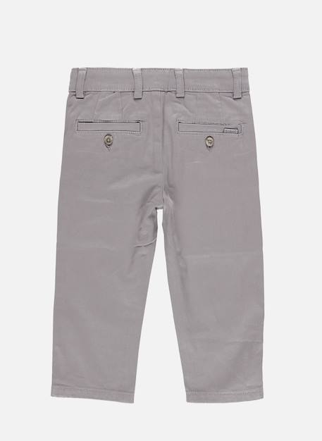 Pantalon garçon satiné élastique Gris 3 - vertbaudet enfant 