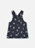 Robe fille chasuble imprimée fleurs Gris 2 - vertbaudet enfant 
