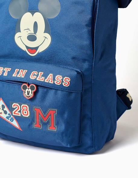 Sac à dos avec imprimés et oreilles 3d mickey Bleu 4 - vertbaudet enfant 