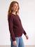 Pull grossesse et allaitement bordeaux+kaki 7 - vertbaudet enfant 