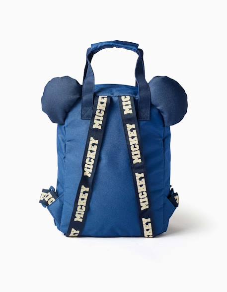 Sac à dos avec imprimés et oreilles 3d mickey Bleu 2 - vertbaudet enfant 