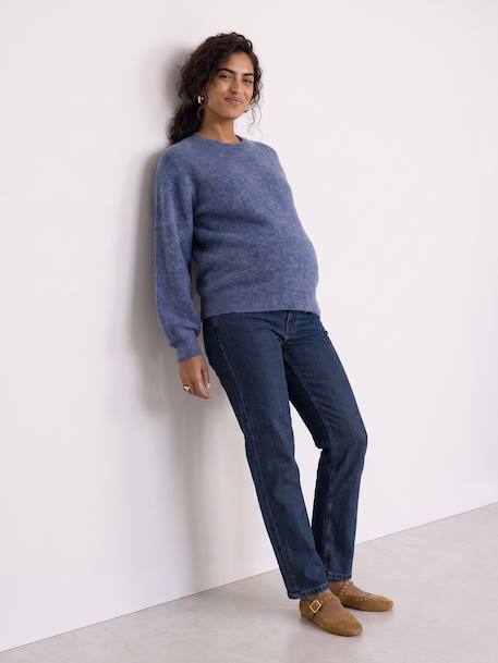 Pull de grossesse maille bleu 4 - vertbaudet enfant 