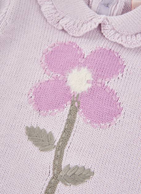 Robe bébé imprimée de fleur Violet 3 - vertbaudet enfant 