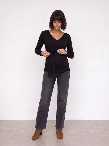 T-shirt grossesse et allaitement noir 7 - vertbaudet enfant 