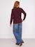 Pull grossesse et allaitement bordeaux+kaki 3 - vertbaudet enfant 