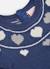 Robe en maille avec coeurs Bleu 3 - vertbaudet enfant 
