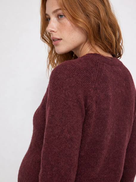 Pull grossesse et allaitement bordeaux+kaki 4 - vertbaudet enfant 