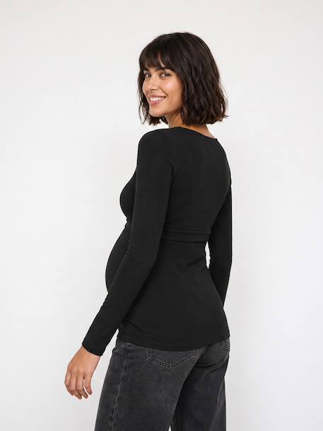 T-shirt grossesse et allaitement noir 4 - vertbaudet enfant 