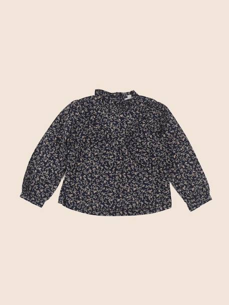 Blouse - 10 ans Beige, bleu 1 - vertbaudet enfant 