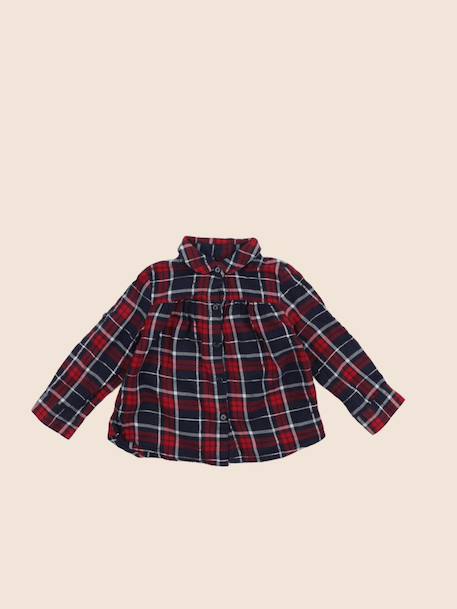 Blouse - 2 ans Bleu, rouge 1 - vertbaudet enfant 