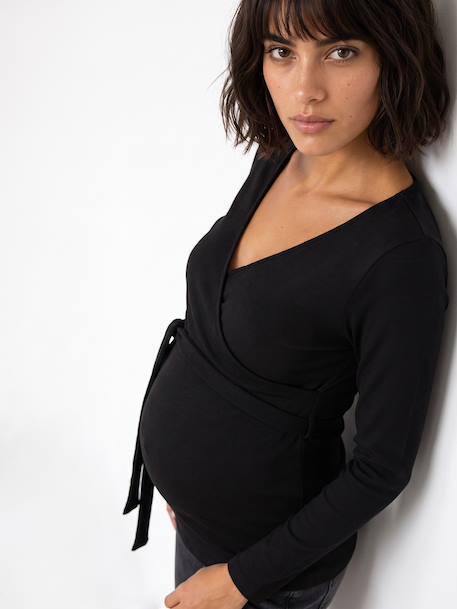 T-shirt grossesse et allaitement noir 3 - vertbaudet enfant 