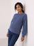 Pull de grossesse maille bleu 3 - vertbaudet enfant 