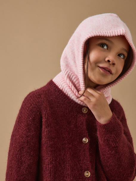 Cagoule chinée fille Rose 1 - vertbaudet enfant 