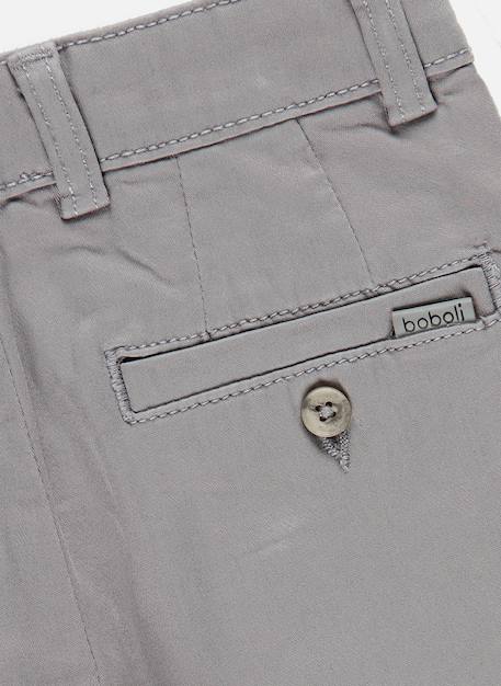 Pantalon garçon satiné élastique Gris 4 - vertbaudet enfant 