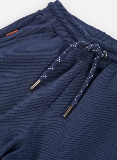 Pantalon garçon en maille cargo Bleu 3 - vertbaudet enfant 
