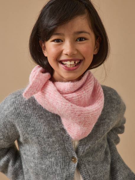 Garçon-Accessoires-Bonnet, écharpe, gants-Foulard triangle chiné fille