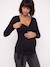 T-shirt grossesse et allaitement noir 6 - vertbaudet enfant 