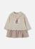 Robe bébé avec broderie de petit chien Beige 3 - vertbaudet enfant 