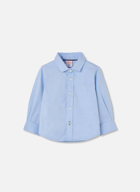Chemise oxford garçon manches longues Bleu 2 - vertbaudet enfant 