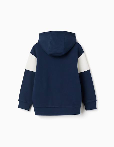 Sweat en coton avec capuche et imprimé spider-man Bleu foncé 3 - vertbaudet enfant 