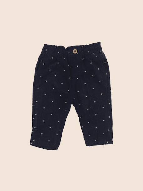 Pantalon doublé - 6 mois Bleu 1 - vertbaudet enfant 