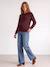 Pull grossesse et allaitement bordeaux+kaki 2 - vertbaudet enfant 