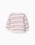 Sweat en coton peigné à rayures avec minnie Blanc 2 - vertbaudet enfant 