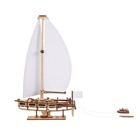 Yacht Beauté de l’Océan – Maquette décorative en bois à assembler Brown 2 - vertbaudet enfant 