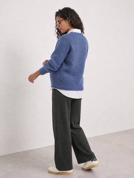 Pantalon de grossesse maille bandeau gris 4 - vertbaudet enfant 