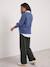 Pantalon de grossesse maille bandeau gris 4 - vertbaudet enfant 