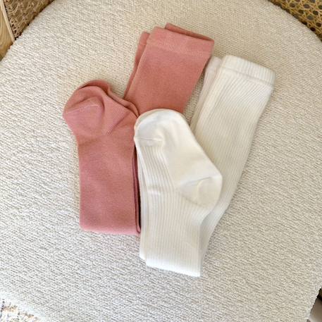Lot de 2 paires de collants enfant cléo Rose 5 - vertbaudet enfant 