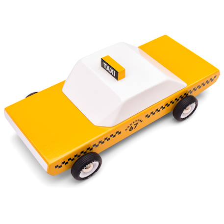 Taxi new-yorkais en bois – voiture miniature dès 3 ans Yellow 2 - vertbaudet enfant 