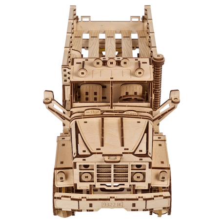 Camion de marchandise – Maquette en bois à construire, puzzle 3D mécanique tout-terrain Brown 2 - vertbaudet enfant 