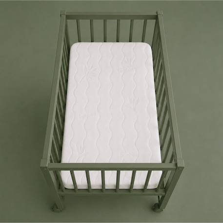 Matelas berceau bamboo | forme rectangulaire Blanc 1 - vertbaudet enfant 