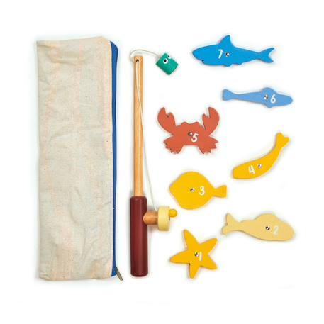 Jeu de pêche en bois Multicolor 2 - vertbaudet enfant 