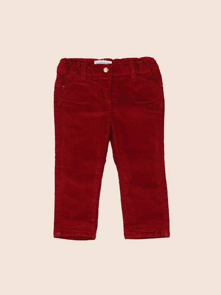 Pantalon - 12 mois Rouge 1 - vertbaudet enfant 