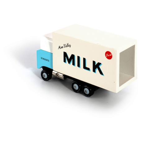 Van milk - camion à lait - bois de hêtre massif White 2 - vertbaudet enfant 