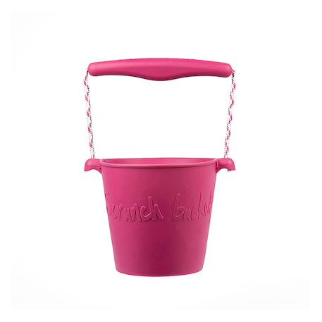Seau de plage en silicone souple Bleu gris+Blue+Dark moss green+Grey+Gris+Mint+Mustard+Orange+Petrol blue+Purple+Red+Rose+Rouge cerise+Sage green 43 - vertbaudet enfant 