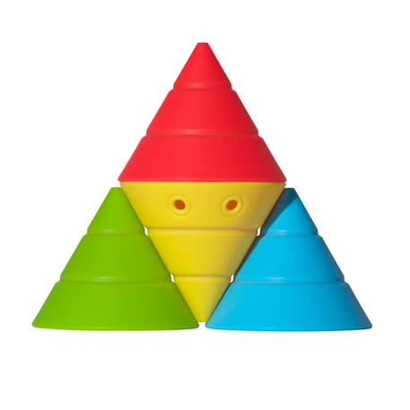 Jeu de construction Hix – cônes en silicone souple et empilables Blue;green;red;yellow 2 - vertbaudet enfant 